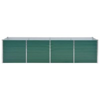 vidaXL Garden Raised Bed Galvanized Steel 126