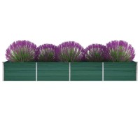 vidaXL Garden Raised Bed Galvanized Steel 126