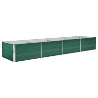 vidaXL Garden Raised Bed Galvanized Steel 126