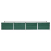 vidaXL Garden Raised Bed Galvanized Steel 126