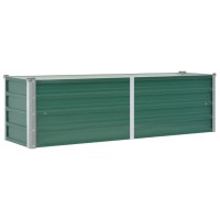 vidaXL Garden Raised Bed Galvanized Steel 63