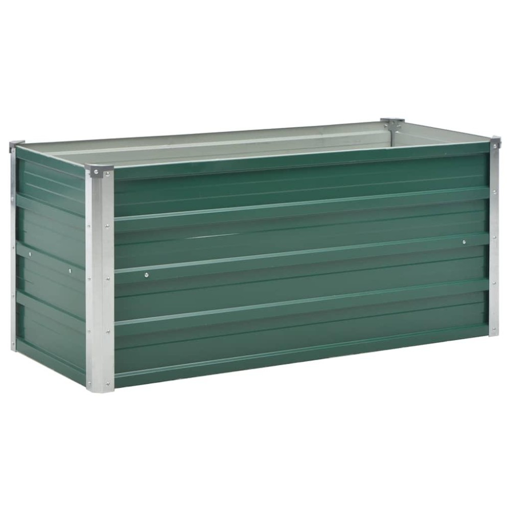 vidaXL Garden Raised Bed Galvanized Steel 39.4