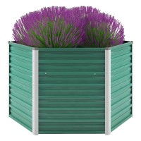 vidaXL Garden Raised Bed Galvanized Steel 50.8