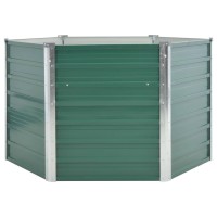 vidaXL Garden Raised Bed Galvanized Steel 50.8