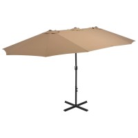 vidaXL Outdoor Parasol with Aluminum Pole 181.1