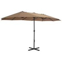 vidaXL Outdoor Parasol with Aluminum Pole 181.1