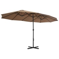 vidaXL Outdoor Parasol with Aluminum Pole 181.1