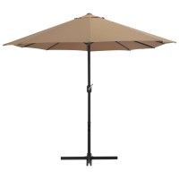 vidaXL Outdoor Parasol with Aluminum Pole 181.1