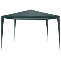 vidaXL Party Tent PE Green 9.8'x9.8'