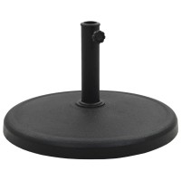 vidaXL Parasol Base Round Polyresin 41.9 lb Black