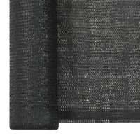 vidaXL Privacy Net HDPE 3.3'x32.8' Black