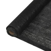 vidaXL Privacy Net HDPE 3.3'x82' Black