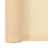 vidaXL Privacy Net HDPE 3.3'x32.8' Beige