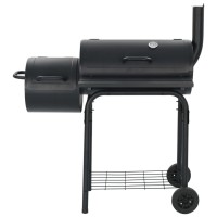 vidaXL Classic Charcoal BBQ Offset Smoker