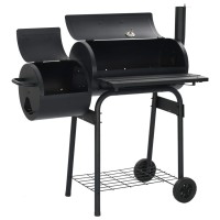 vidaXL Classic Charcoal BBQ Offset Smoker