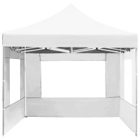 vidaXL Professional Folding Party Tent with Walls Aluminum 14.8'x9.8' White