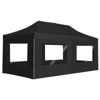 vidaXL Professional Folding Party Tent with Walls Aluminum 19.7'x9.8' Anthracite