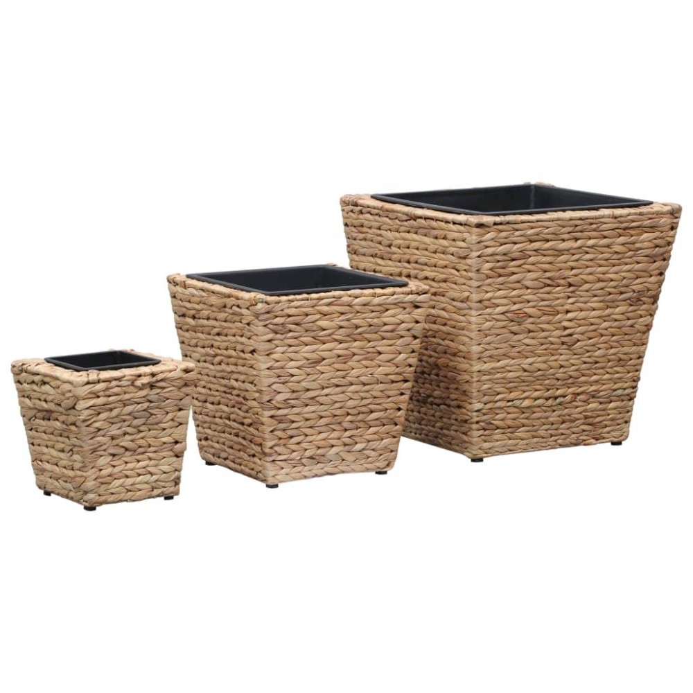 vidaXL Raised Beds 3 pcs Water Hyacinth