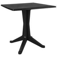 Vidaxl Patio Table Anthracite 27.6X27.6X28.2 Plastic