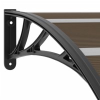 vidaXL Door Canopy Black 47.2