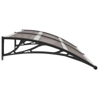 vidaXL Door Canopy Black 78.7