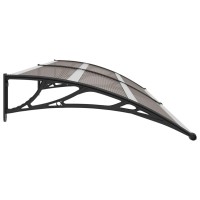 vidaXL Door Canopy Black 118.1