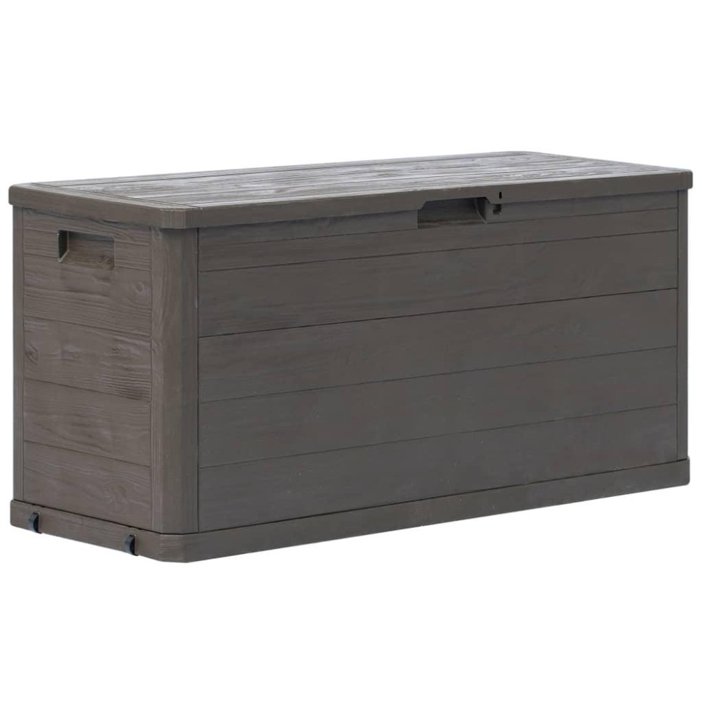 vidaXL Patio Storage Box 74 gal Brown