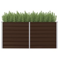 vidaXL Raised Garden Bed Brown 63