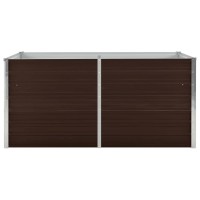 vidaXL Raised Garden Bed Brown 63