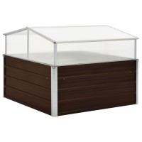 vidaXL Greenhouse Brown 39.4