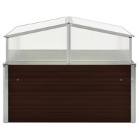 vidaXL Greenhouse Brown 39.4