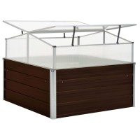 vidaXL Greenhouse Brown 39.4