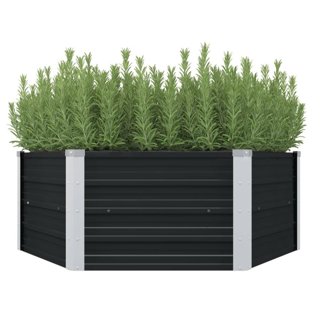 vidaXL Raised Garden Bed Anthracite 50.8