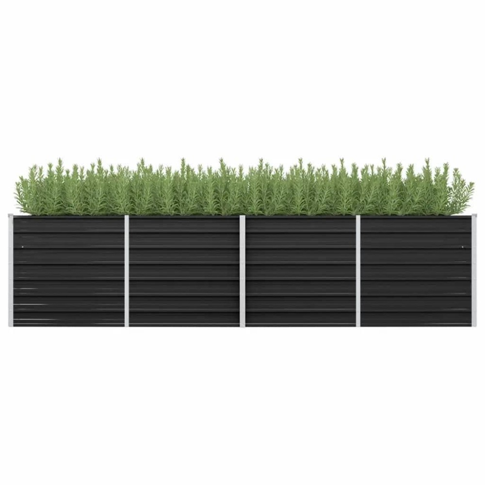 vidaXL Garden Raised Bed Anthracite 126