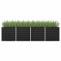 vidaXL Garden Raised Bed Anthracite 126