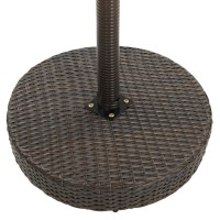 Vidaxl Patio Table Brown 29.7X41.7 Poly Rattan