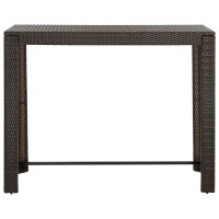 vidaXL Patio Bar Table Brown 55.3