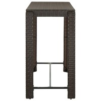 vidaXL Patio Bar Table Brown 55.3