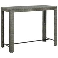 vidaXL Patio Bar Table Gray 55.3