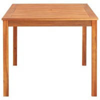 Vidaxl Patio Table 59X35.4X29.1 Solid Acacia Wood