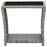 vidaXL Coffee Table Gray 17.7