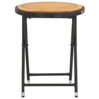 vidaXL Tea Table Black 23.6