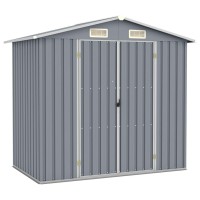 vidaXL Garden Shed Gray 80