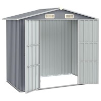 vidaXL Garden Shed Gray 80