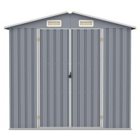 vidaXL Garden Shed Gray 80