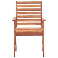 Vidaxl Patio Dining Chairs 2 Pcs Solid Acacia Wood