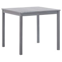 Vidaxl Patio Table Gray 31.5X31.5X29.1 Solid Acacia Wood