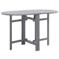 Vidaxl Patio Table Gray 47.2X27.6X29.1 Solid Acacia Wood
