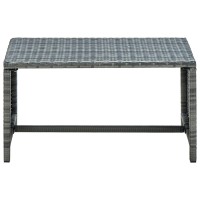 Vidaxl Coffee Table Anthracite 27.6X15.7X15 Poly Rattan