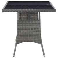 vidaXL Patio Table Gray 55.1